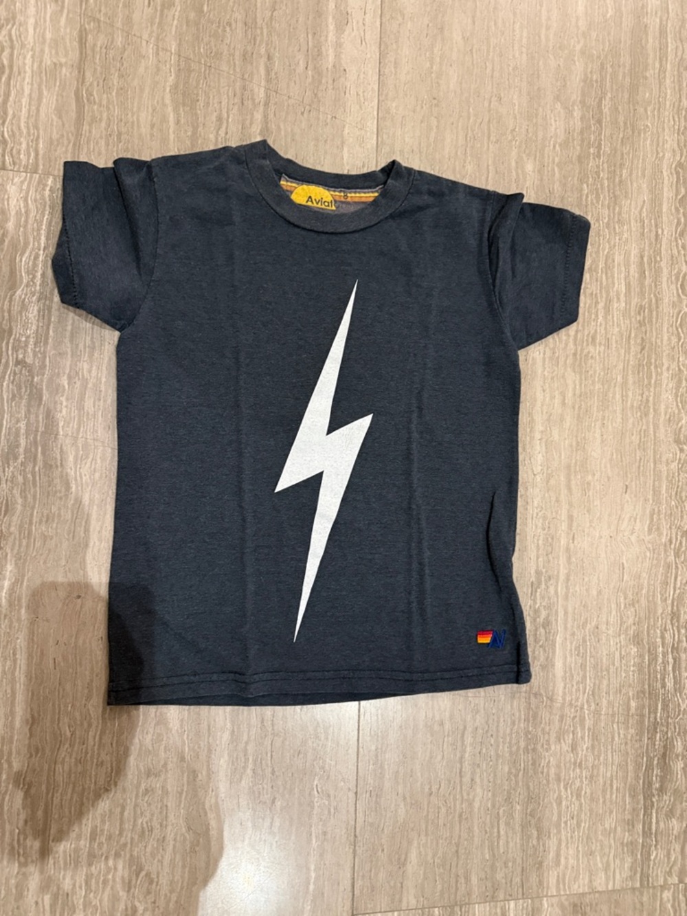 Avia Navy Tee with White Lightning Bolt